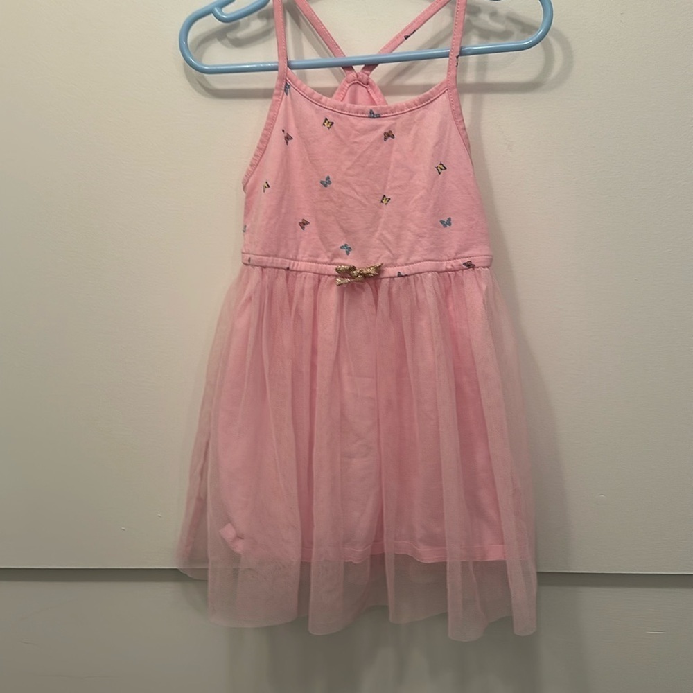 Little girl's dress 24months carters pink tulle bottom